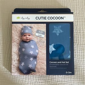 Itzy ritzy cutie cocoon swaddle and hat